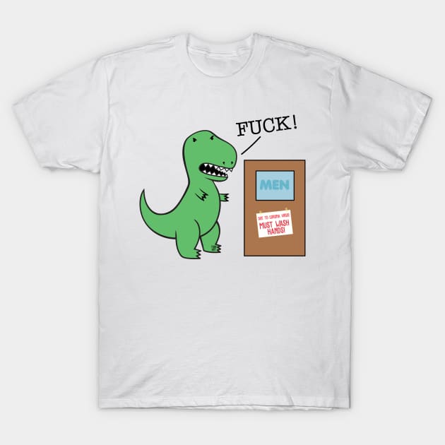 t rex corona T-Shirt by toddgoldmanart